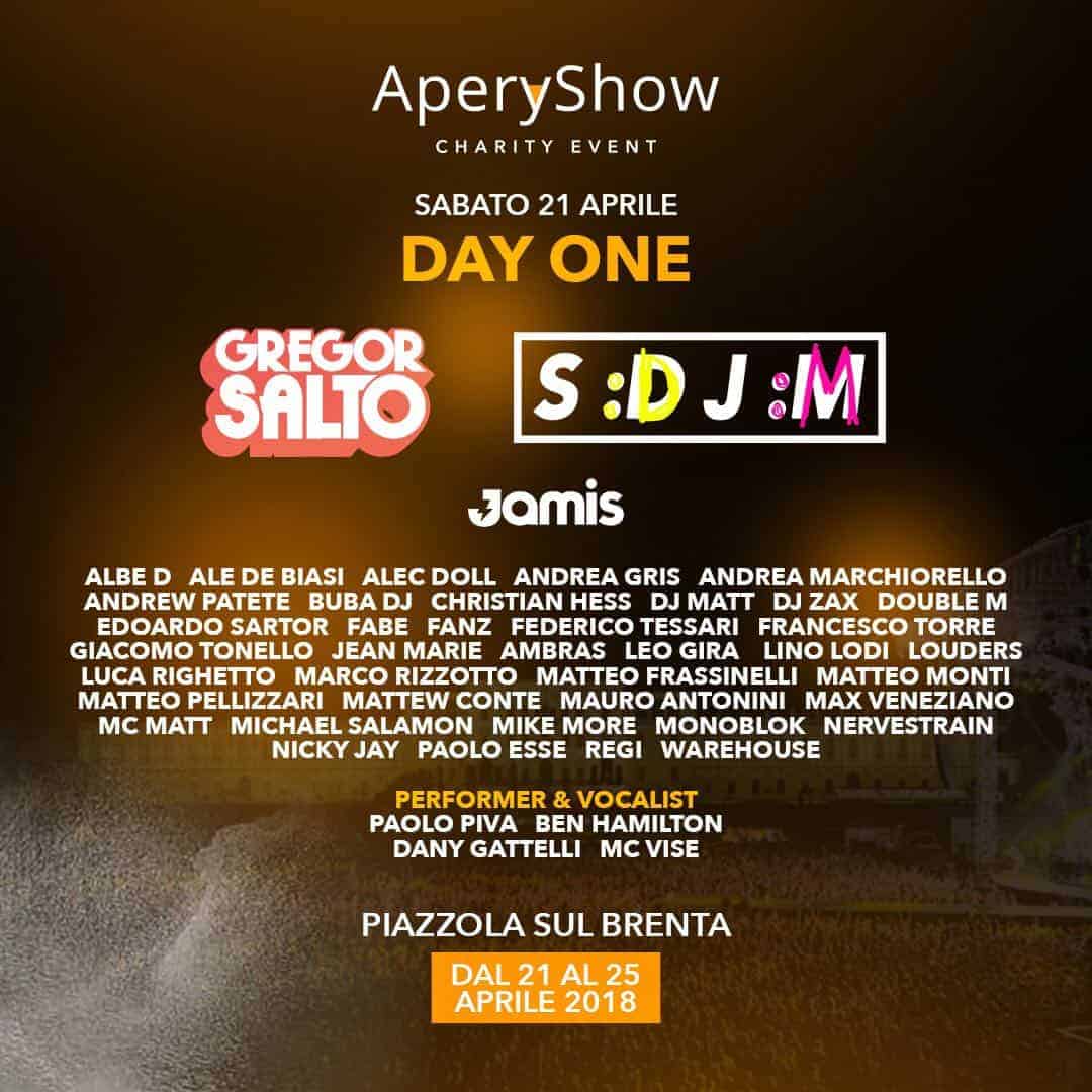 AperyShow Sabato 21 Aprile 2018