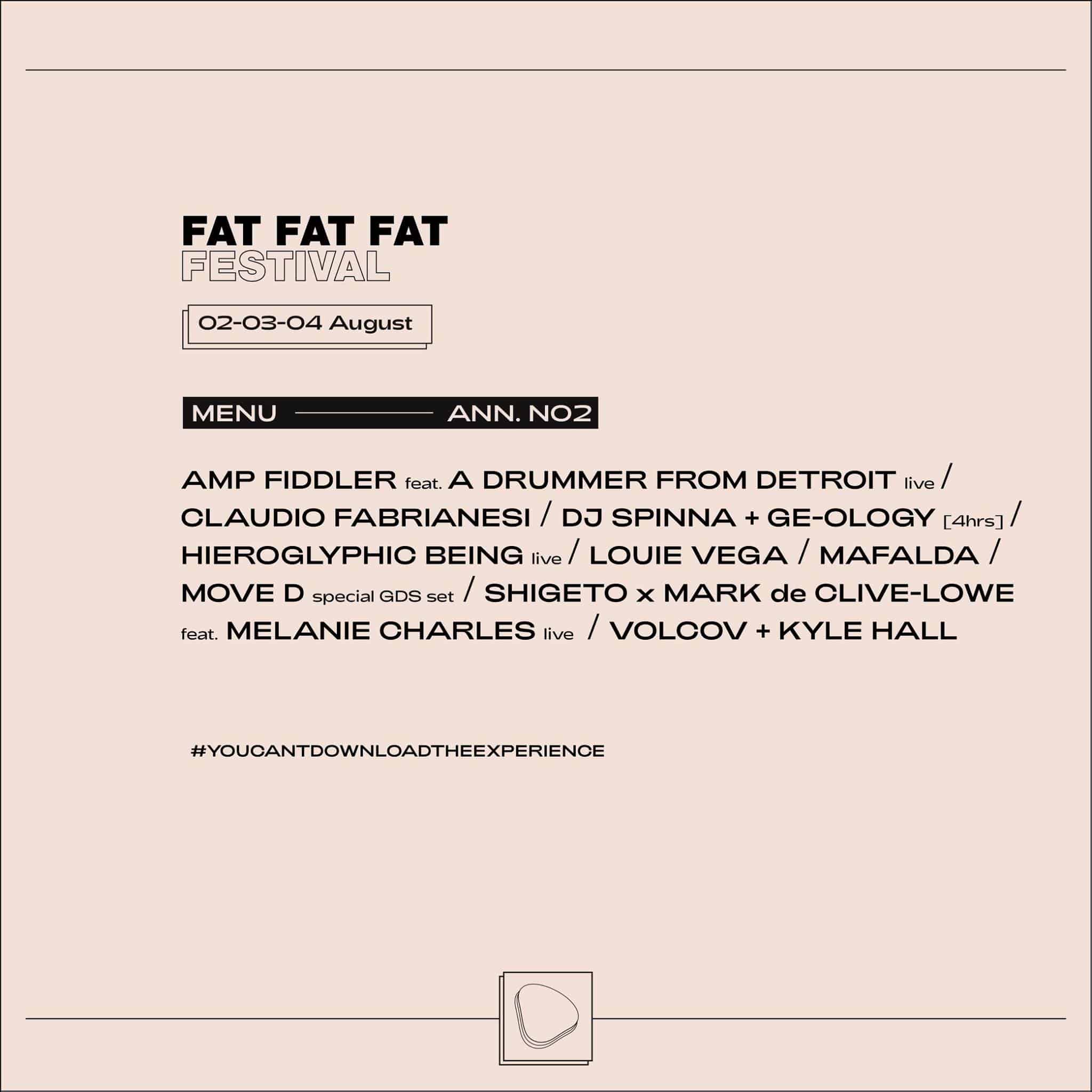 FAT FAT FAT Festival 2019 - Last name