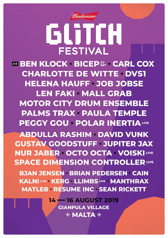 Glitch Festival 2019 - Lineup