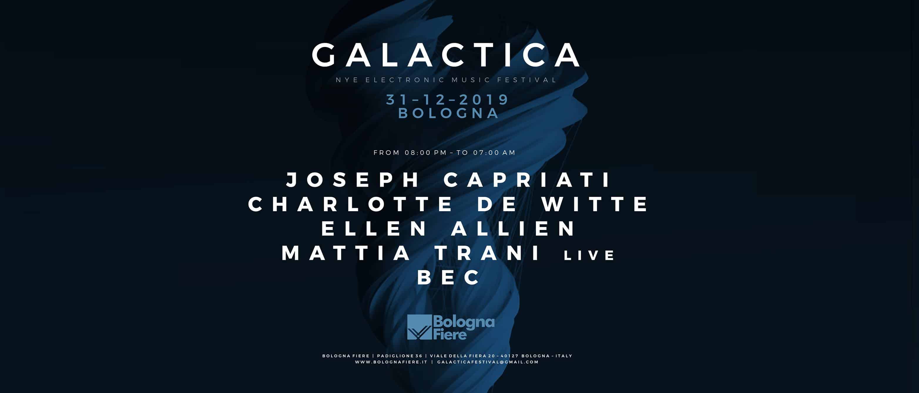 Galactica Festival 2019 - Lineup