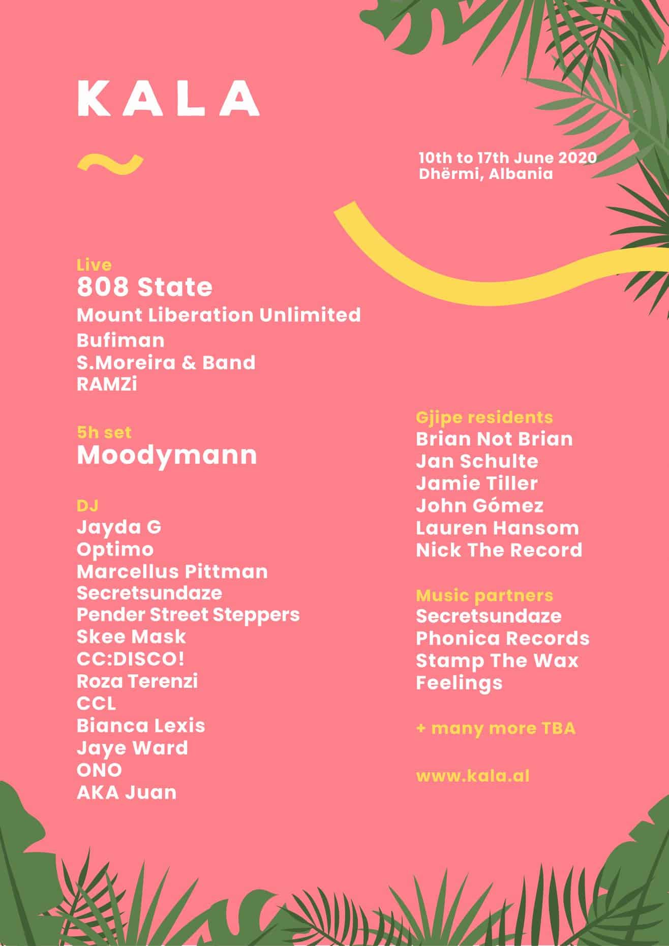 Kala Festival 2020 - first lineup