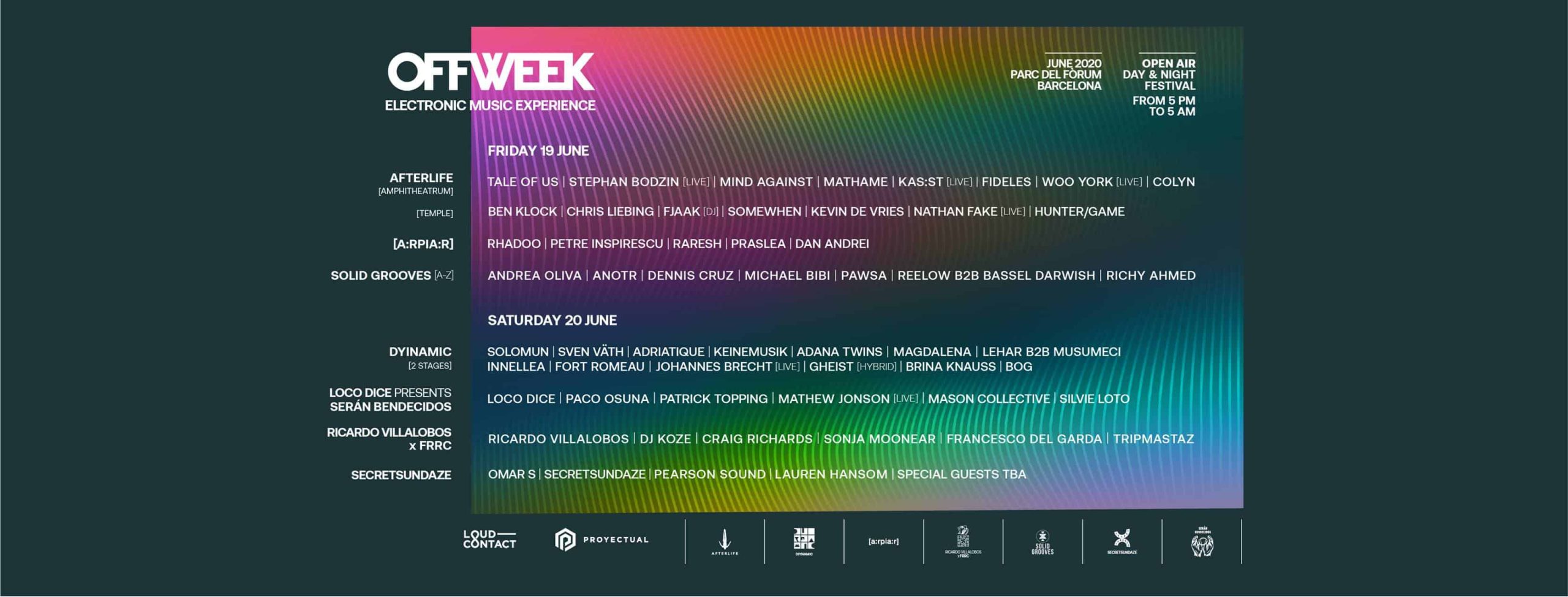 Off Week Festival 2020 - Lineup