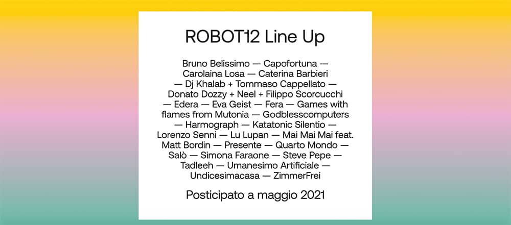 RoBOt Festival 2020 rinviato al 2021