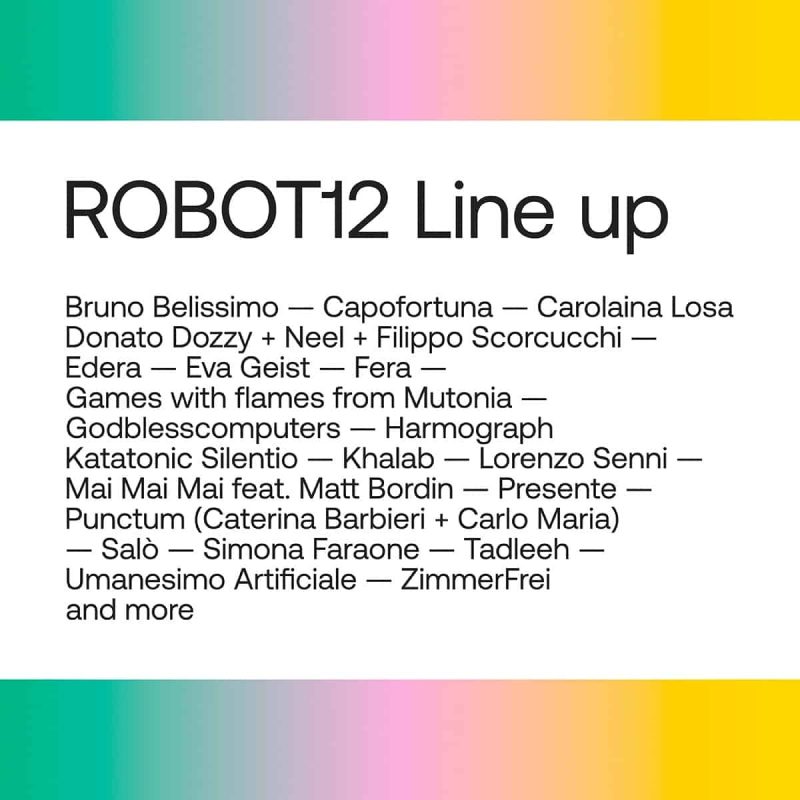 roBOt Festival 2021 - Lineup