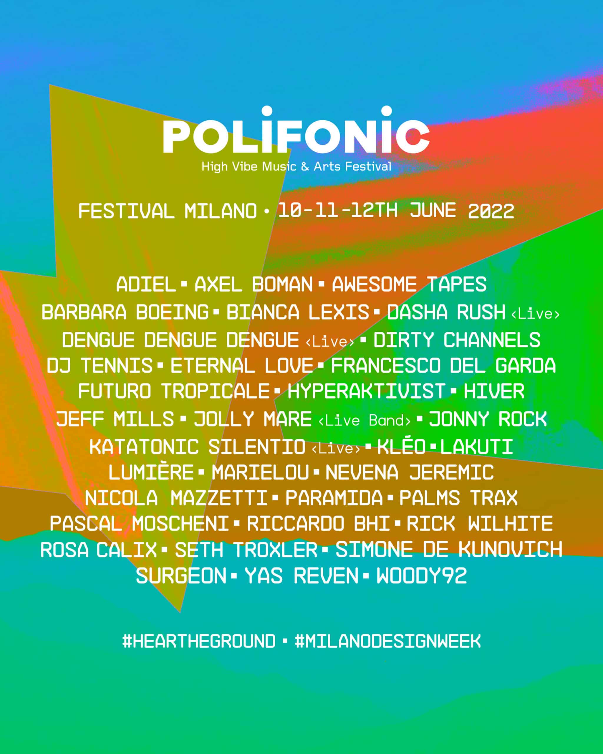 Polifonic Festival Milano - Lineup
