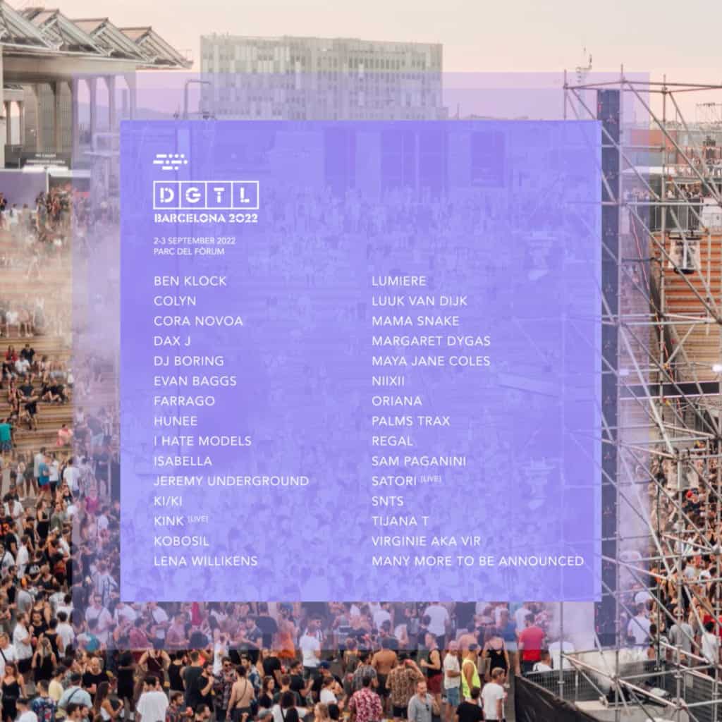 DGTL Barcelona Festival 2022 - Lineup