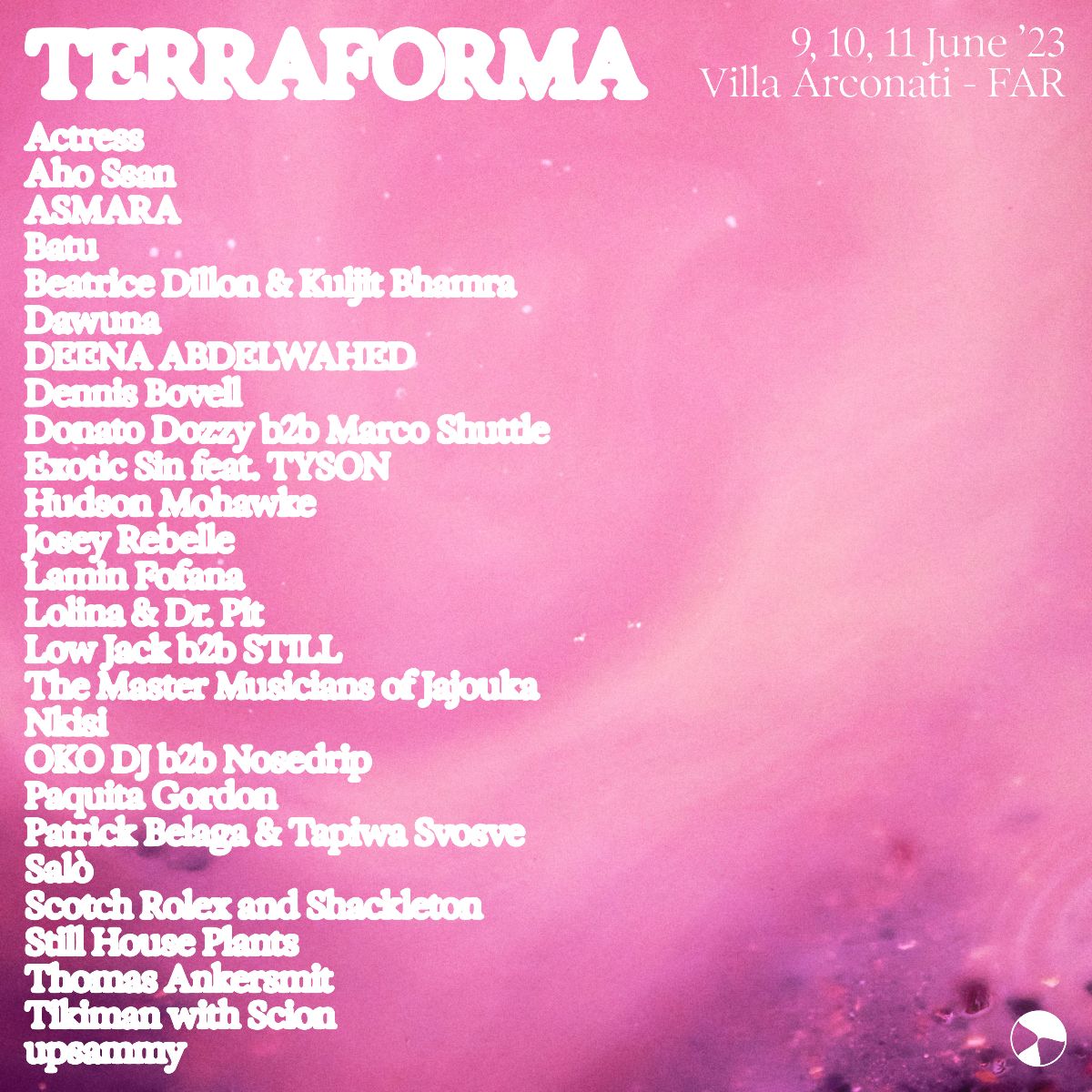 Terraforma Festival 2023 - Lineup